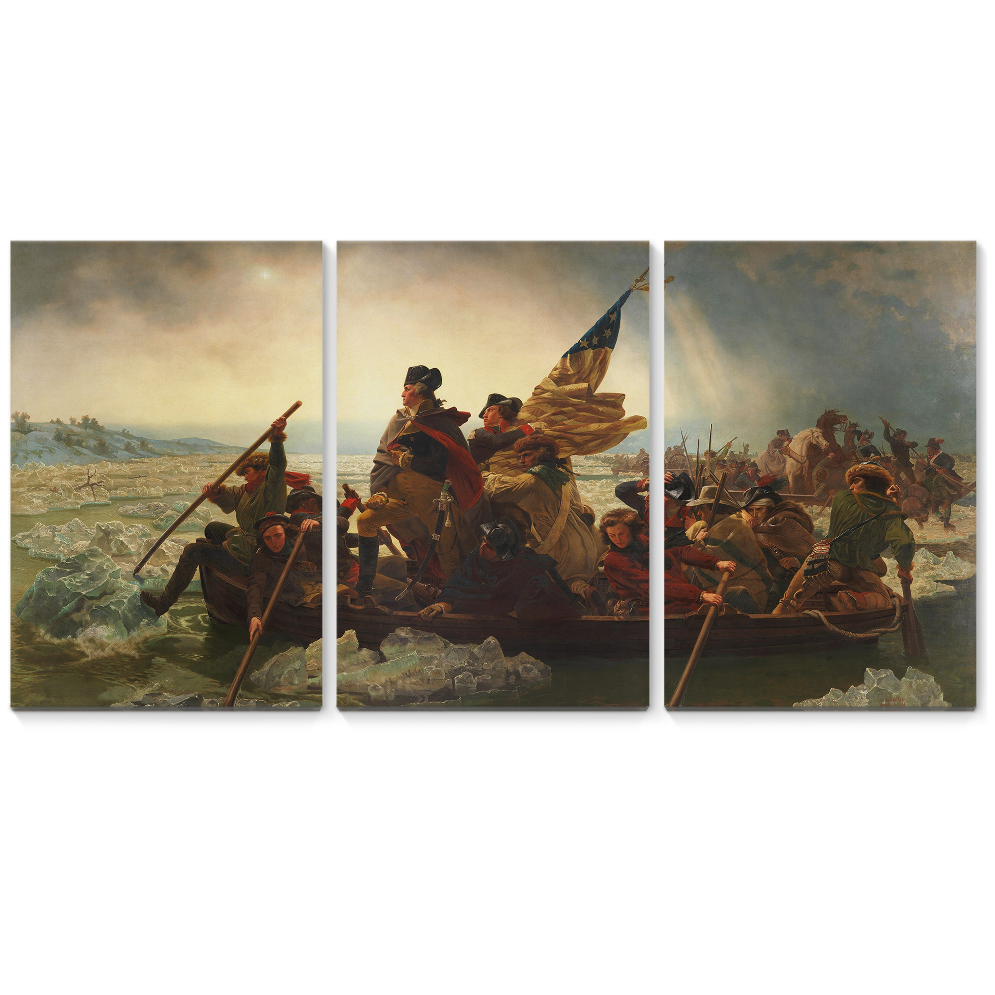 Washington Crossing The Delaware Print Canvas - Free Shipping